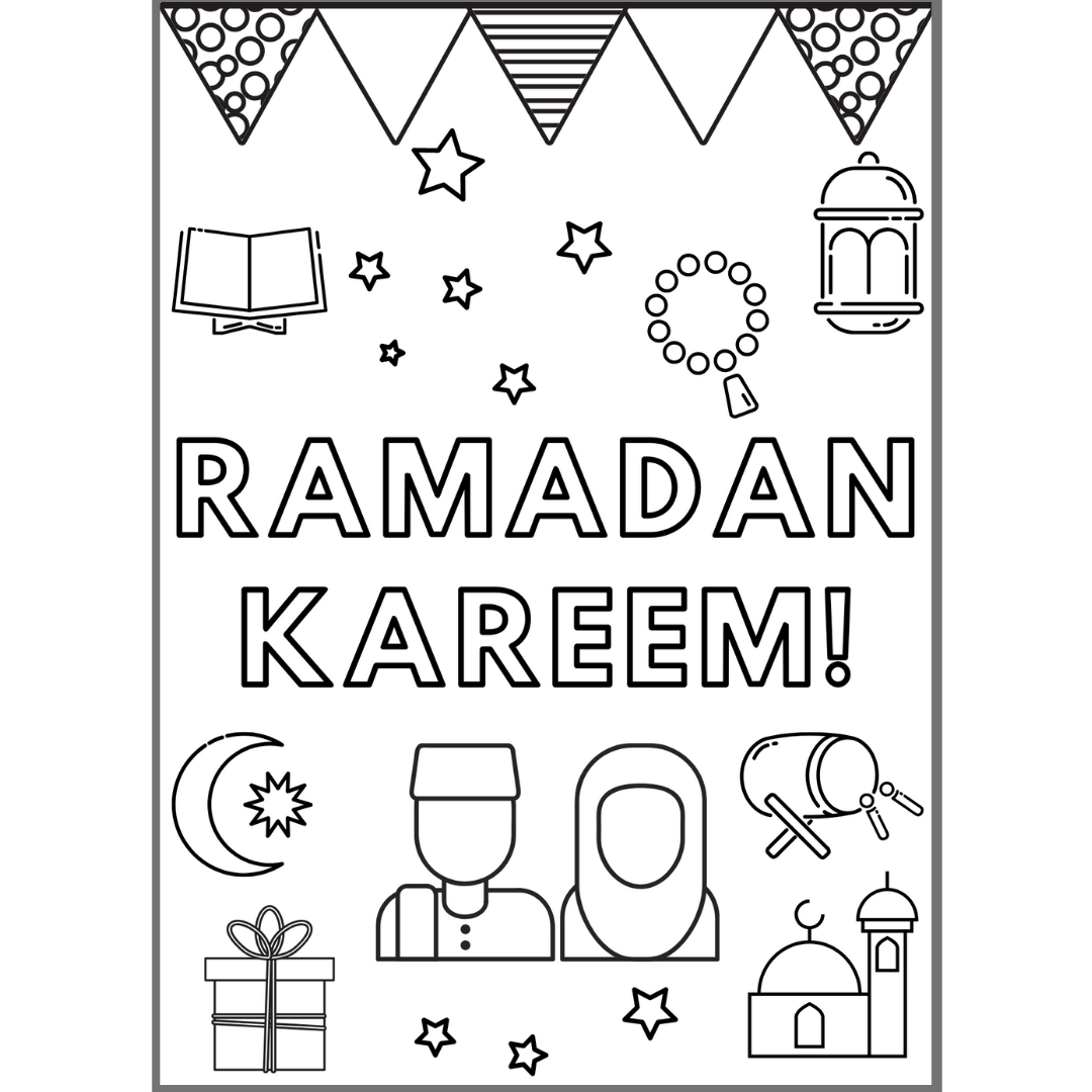 Colour In Ramadan Kareem Poster