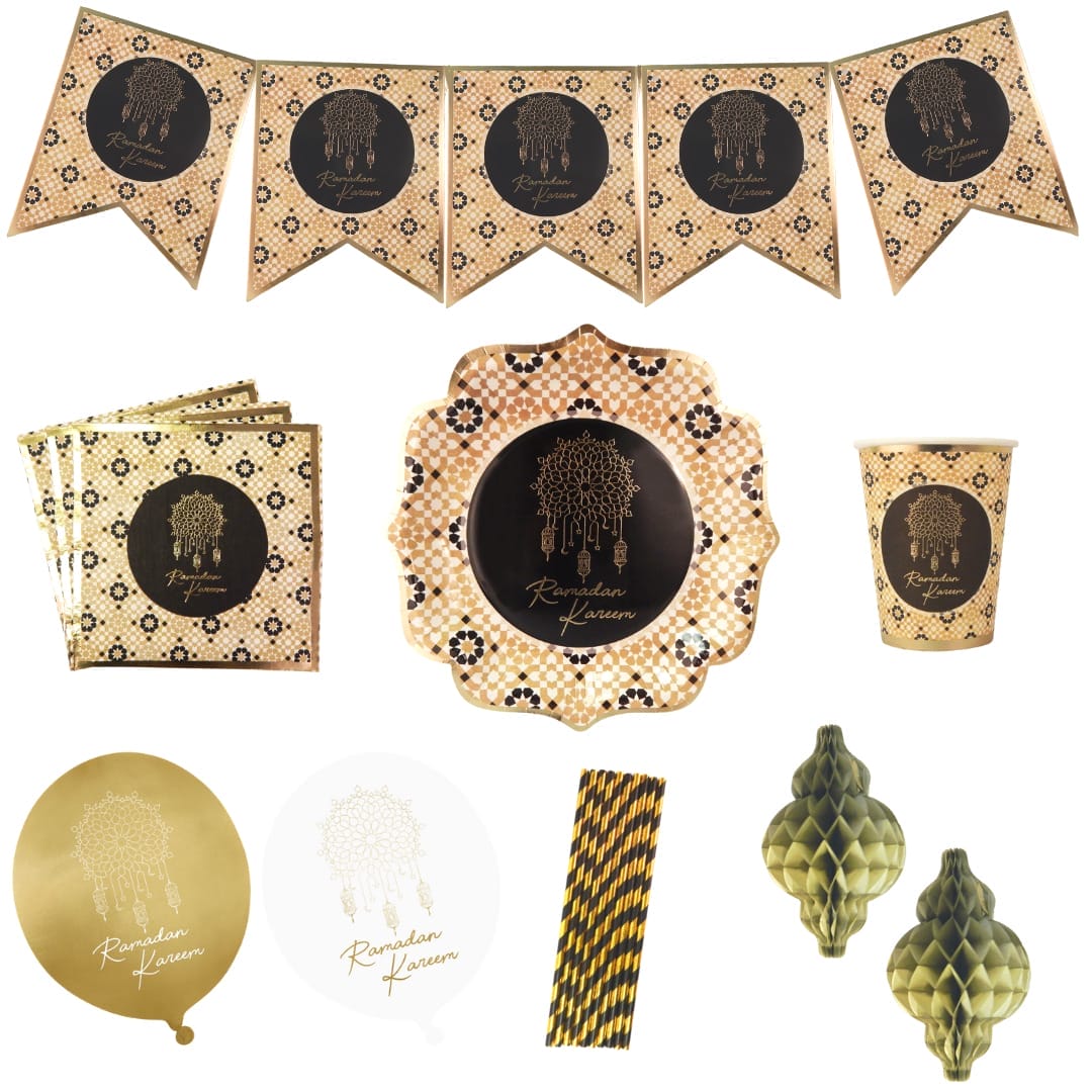 Party In A Box - Ramadan - Black & Gold