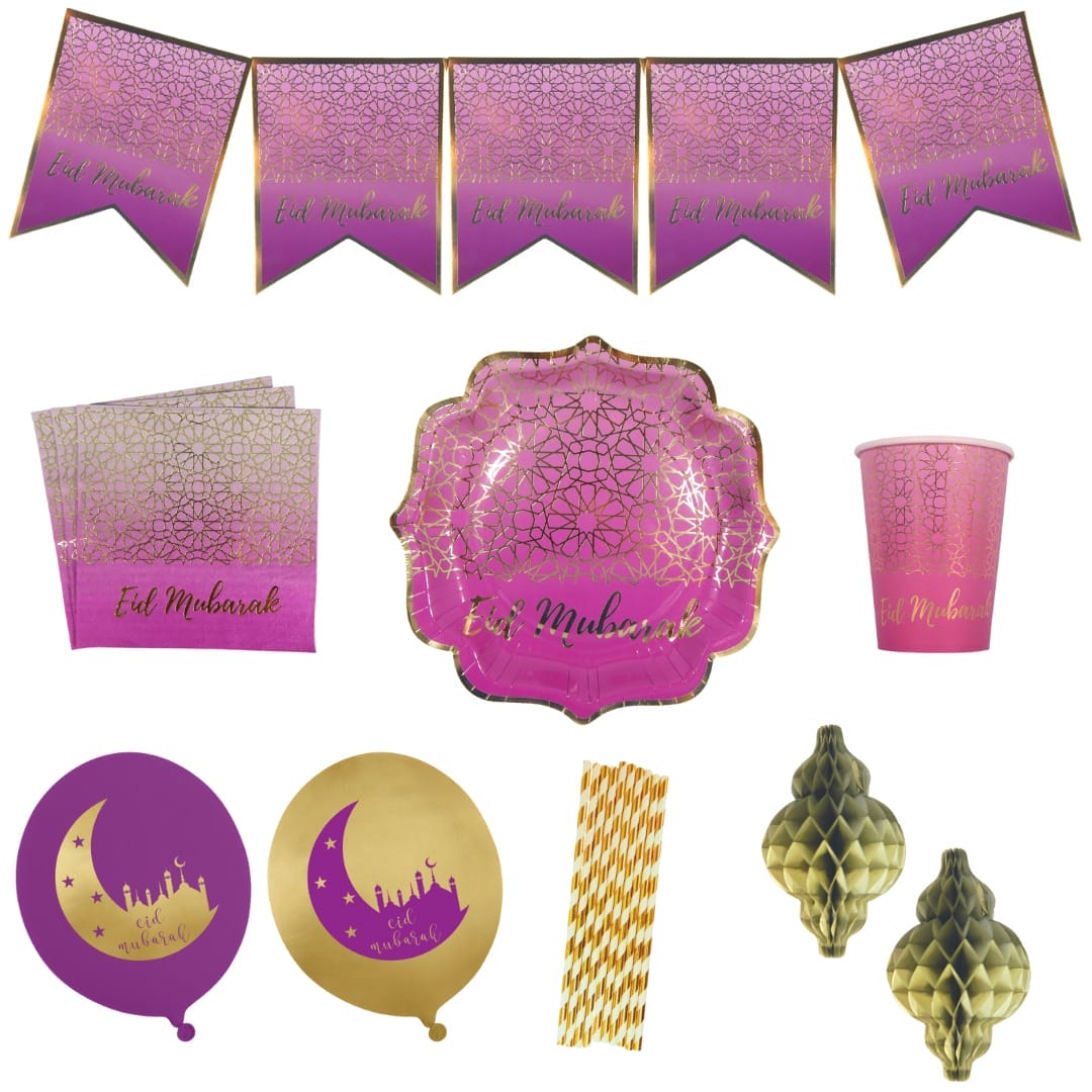 Party In A Box - Eid - Purple & Gold