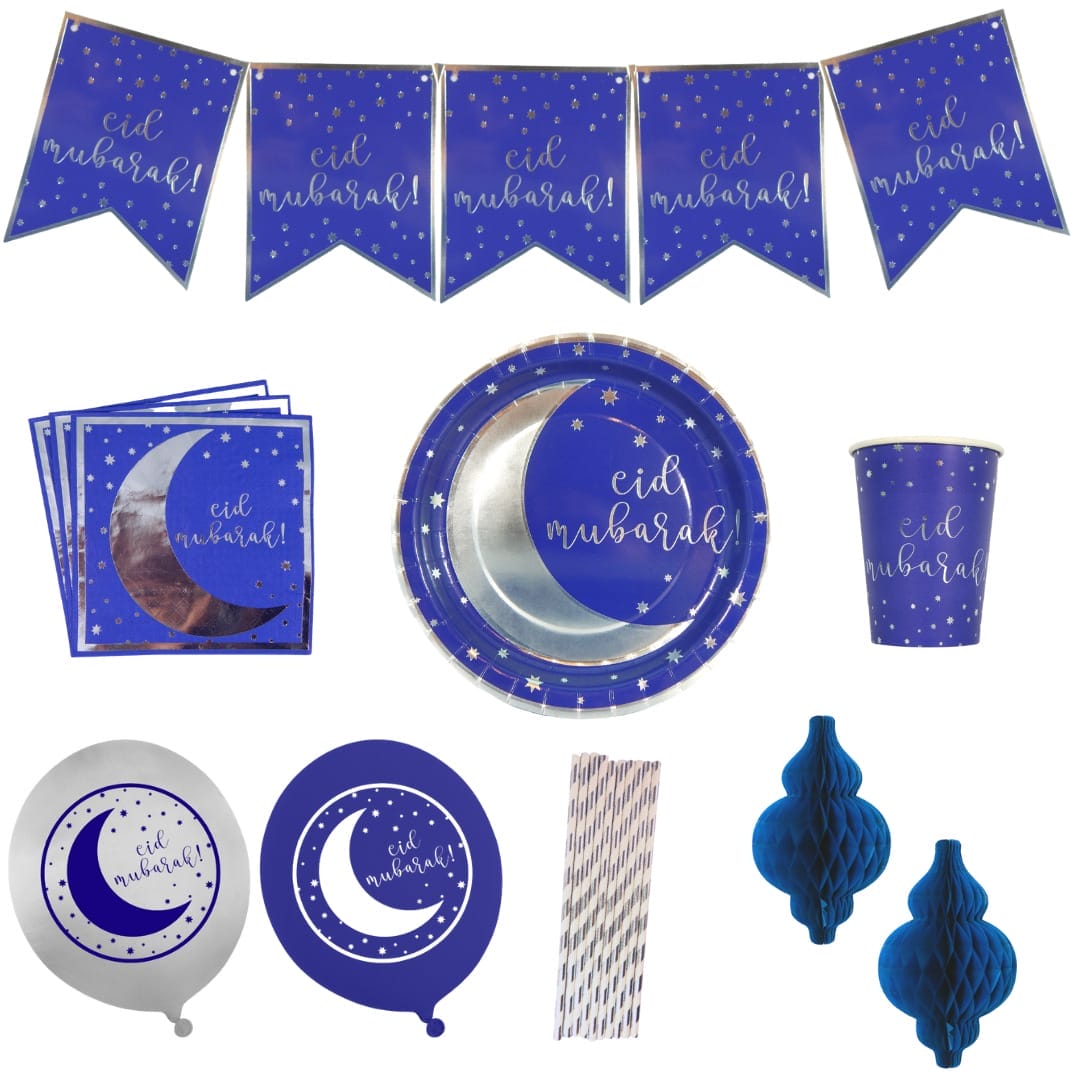 Party In A Box - Eid - Blue & Silver