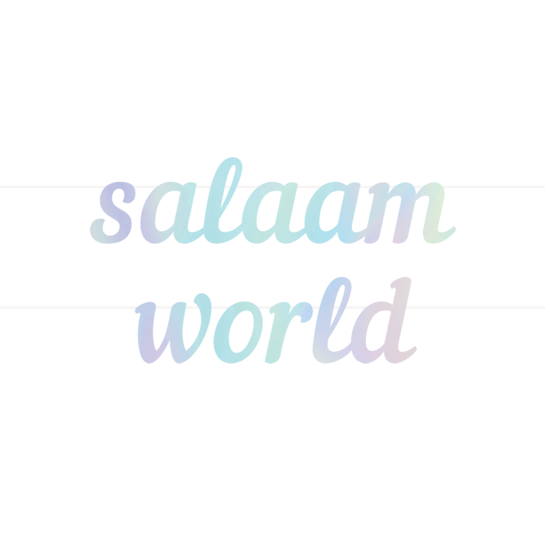 Salaam World Letter Banner