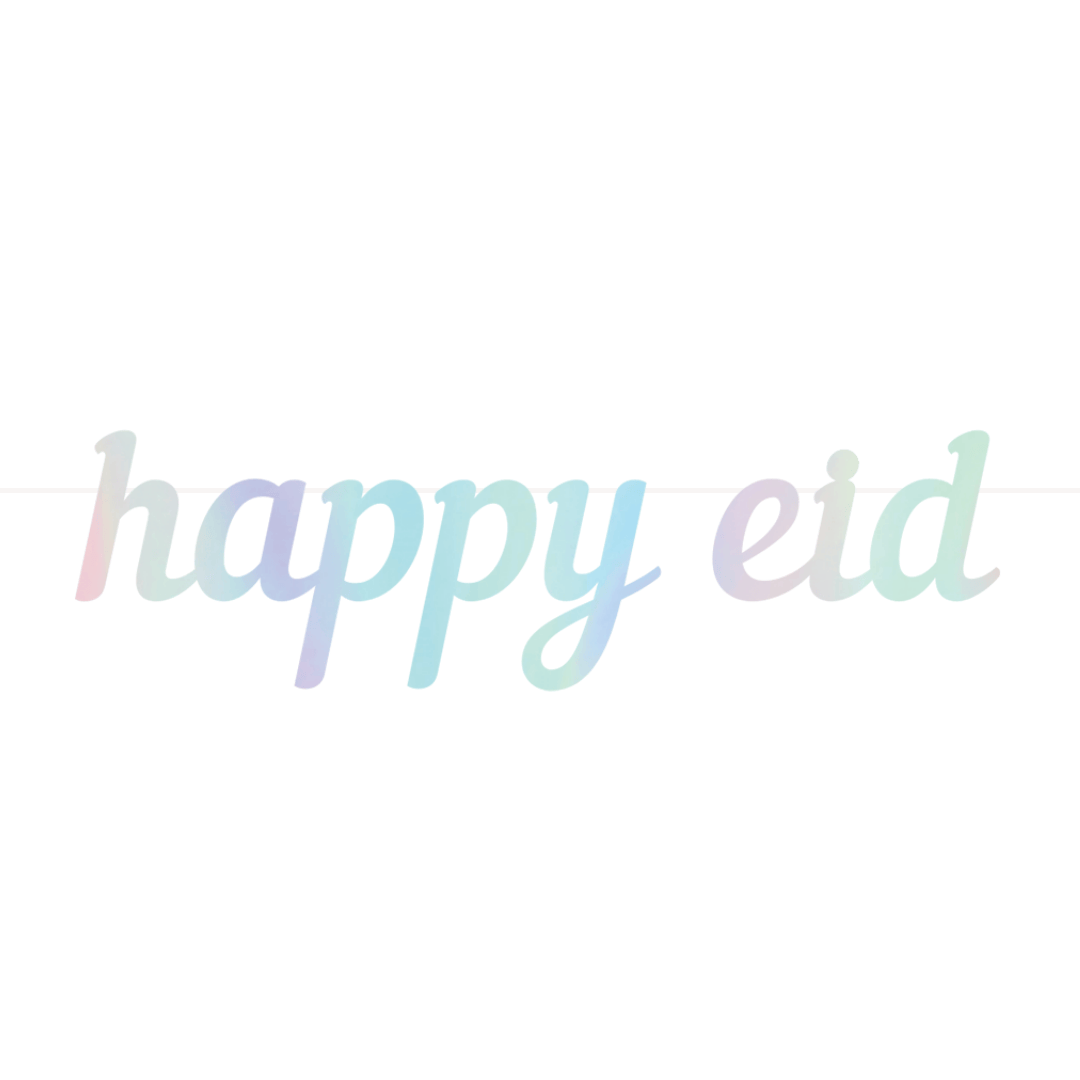 Happy Eid Letter Banner