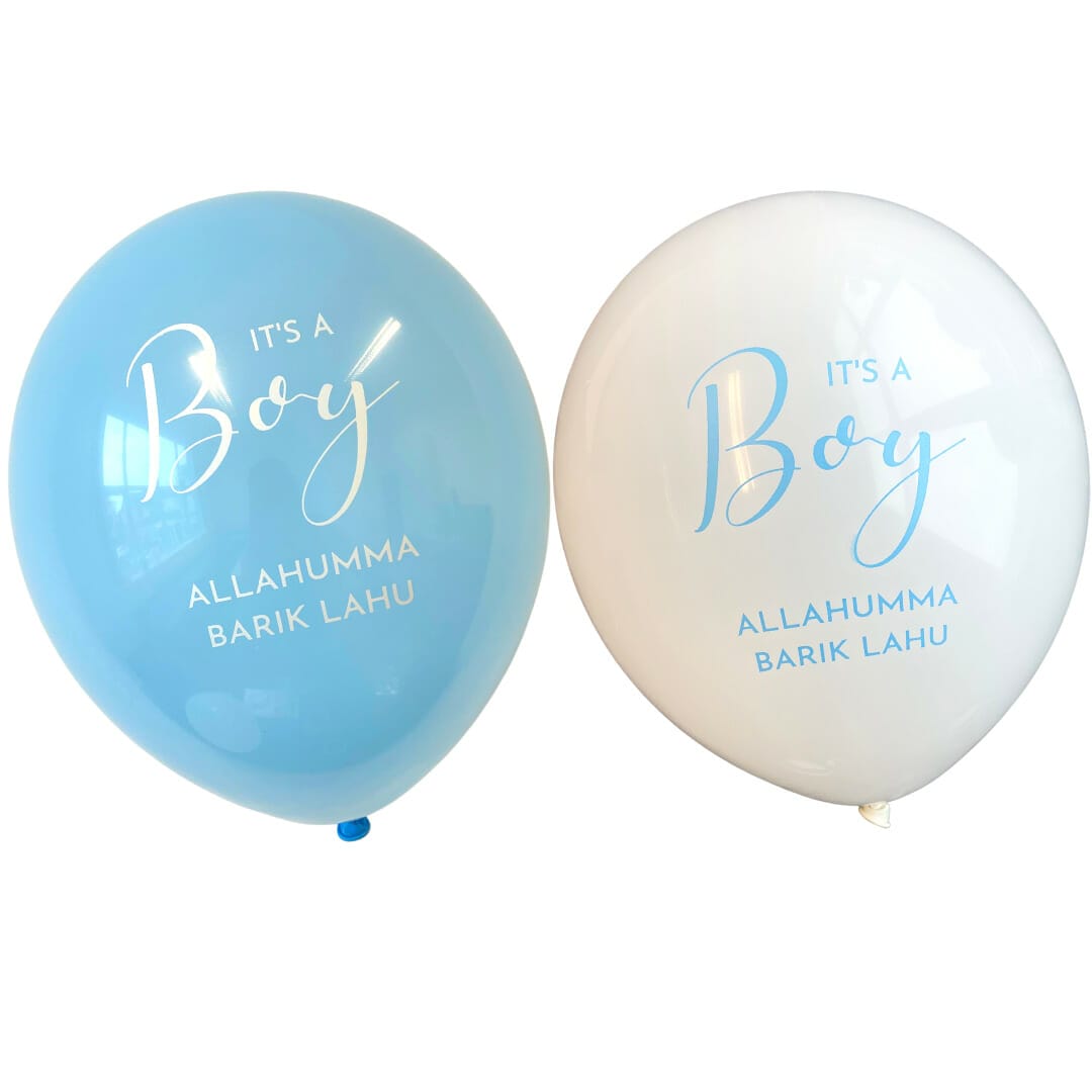 Baby Boy Party Balloons - 10 pack