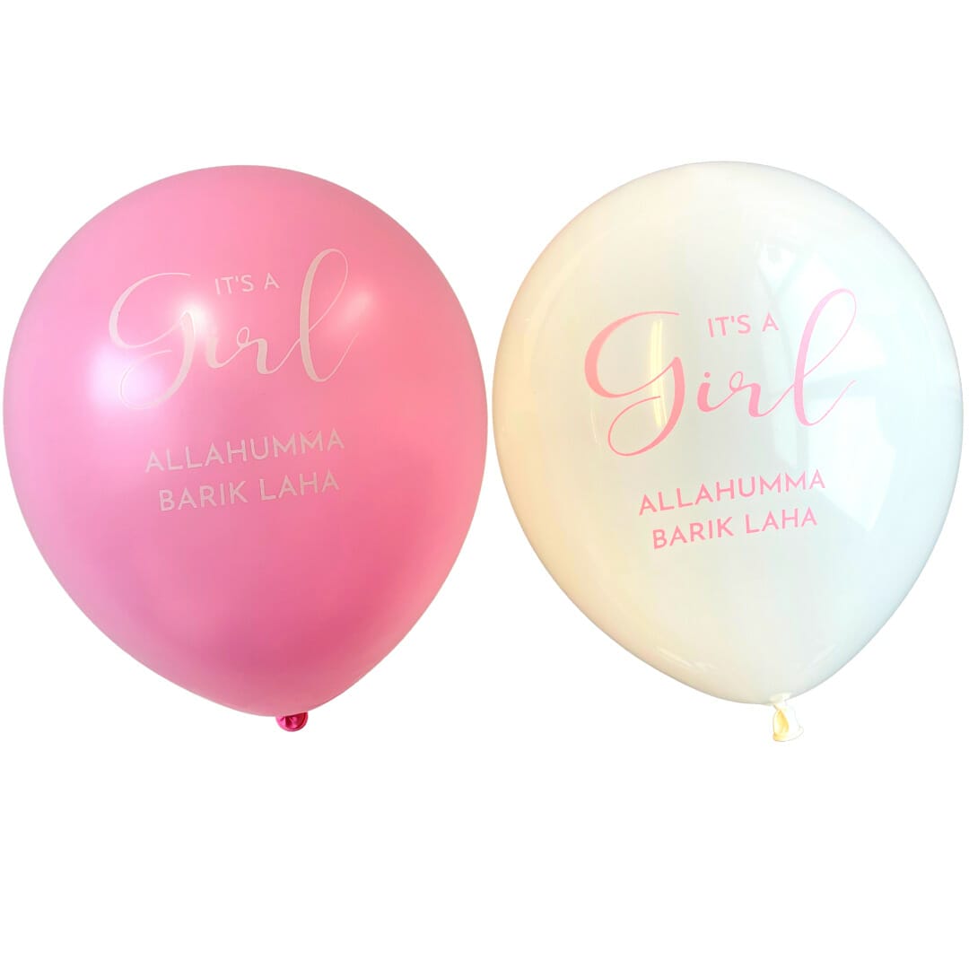 Baby Girl Party Balloons – 10 pack
