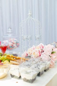 bridal shower dessert table 