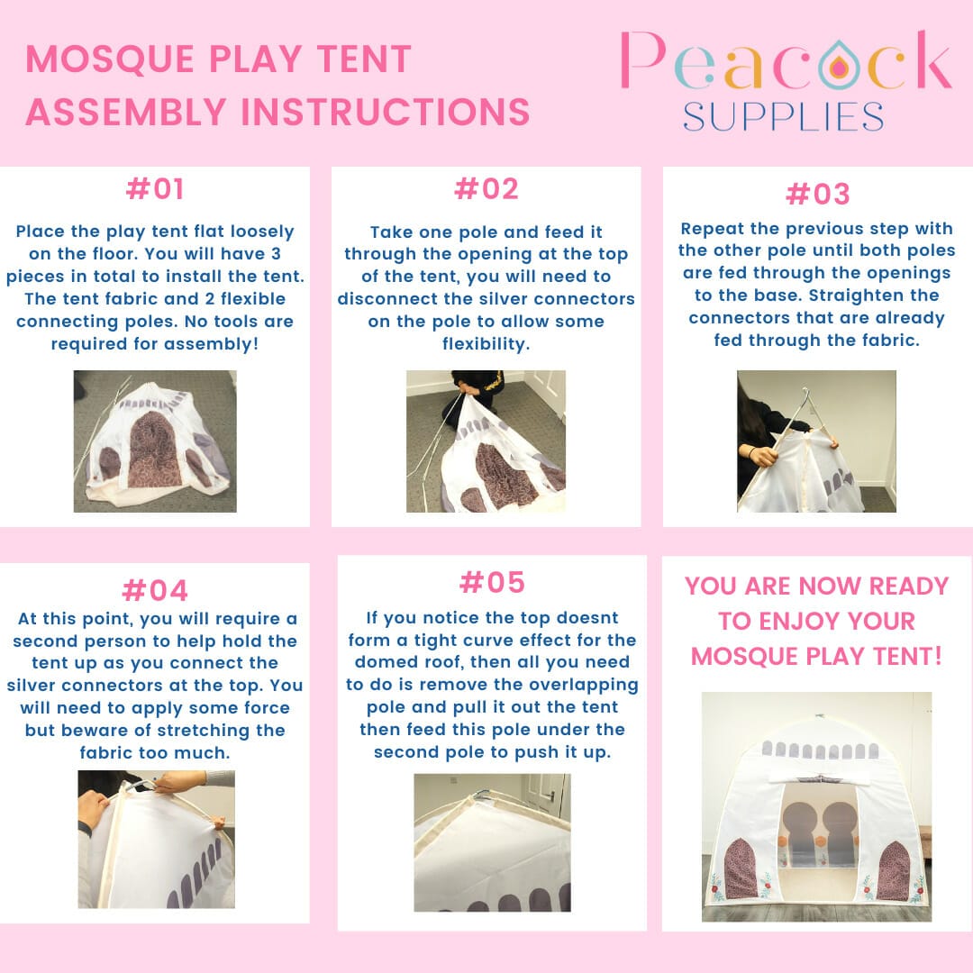mosque play tent instructions