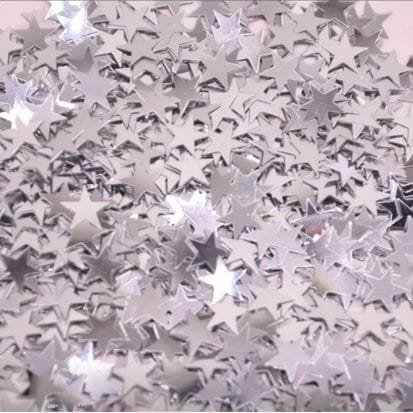 Star Confetti - Silver - Peacock Supplies