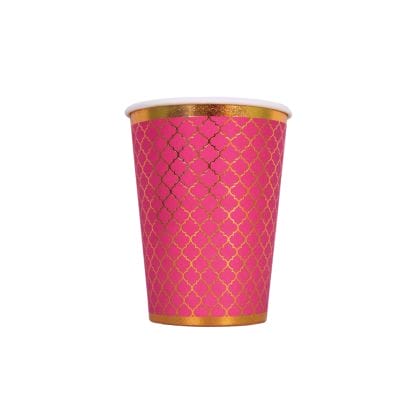Moroccan Plum Party Cups - 10 pack - Peacock Supplies