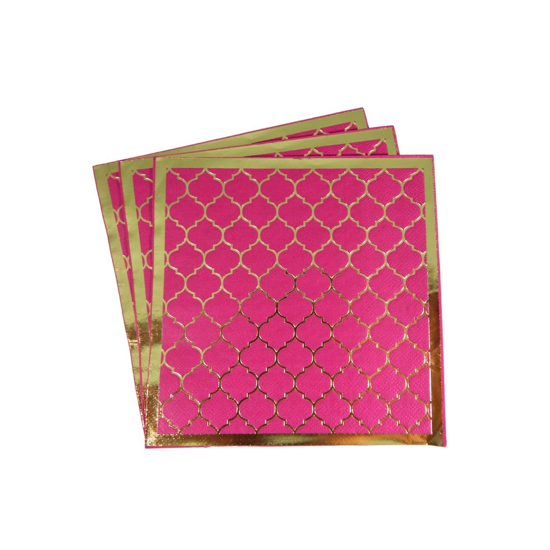 Moroccan Plum Party Napkins - 20 pack - Peacock Supplies