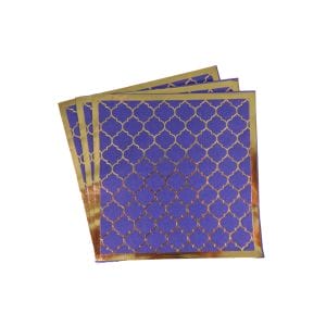 Moroccan Navy Party Napkins - 20 pack - Peacock Supplies