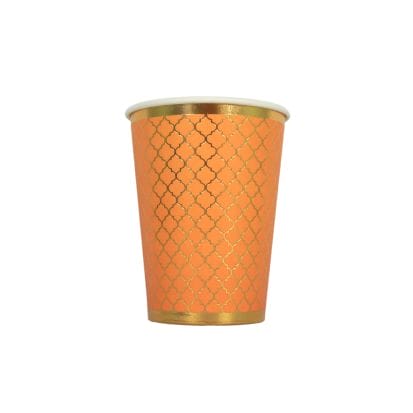 Moroccan Amber Party Cups - 10 pack - Peacock Supplies
