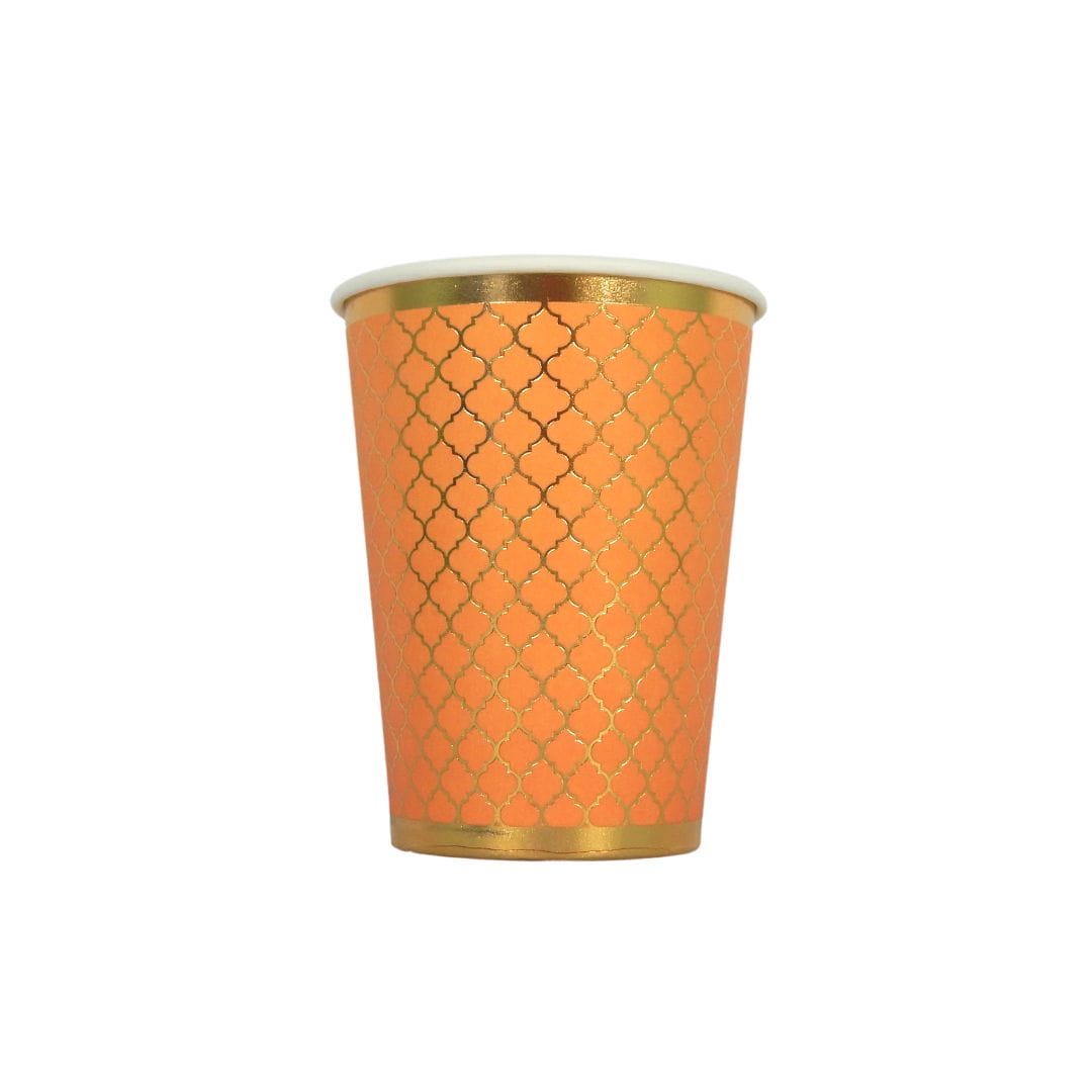 Moroccan Amber Party Cups - 10 pack - Peacock Supplies