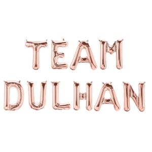 Team Dulhan Foil Balloons - Rose Gold - Peacock Supplies