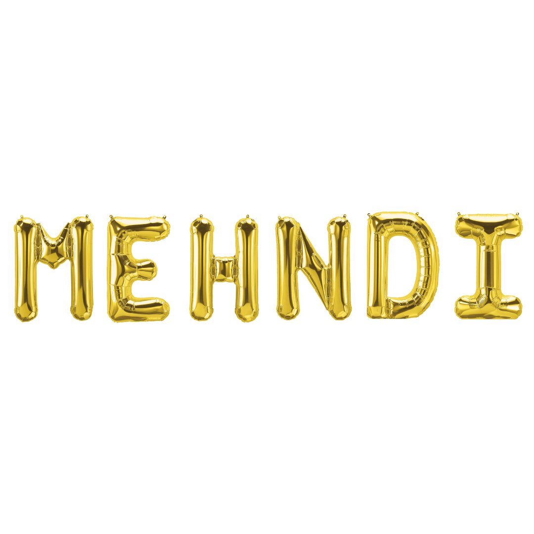 Mehndi Foil Balloons