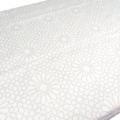 Geometric Table Cover - Cream - Peacock Supplies