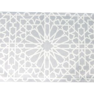 Geometric Table Runner - Grey - Peacock Supplies
