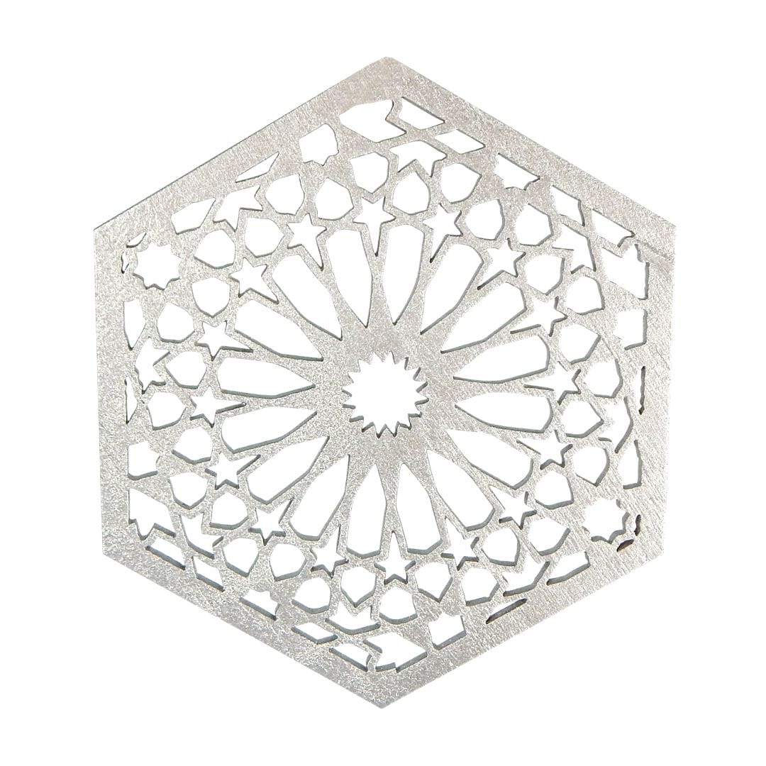 Geo Shapes (4pk) – Silver