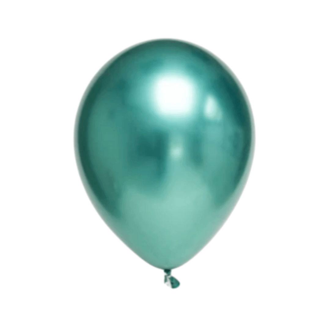 Metallic Balloons - 10 pack - Green - Peacock Supplies