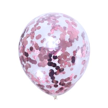 Confetti Balloons - 10 pack - Light Pink - Peacock Supplies