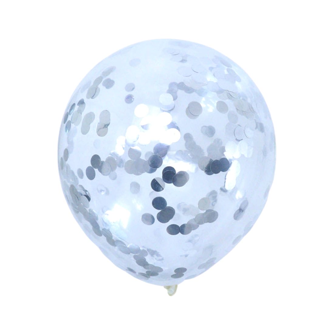 Confetti Balloons (10pk) – Silver