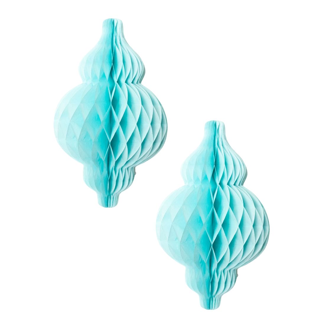 Lantern Honeycomb - 2 pack - Light Blue - Peacock Supplies