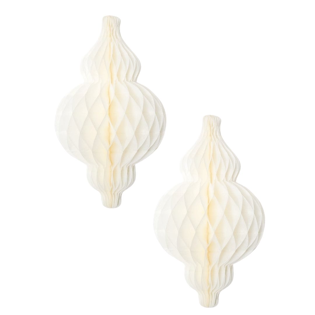 Lantern Honeycomb - 2 pack - White - Peacock Supplies