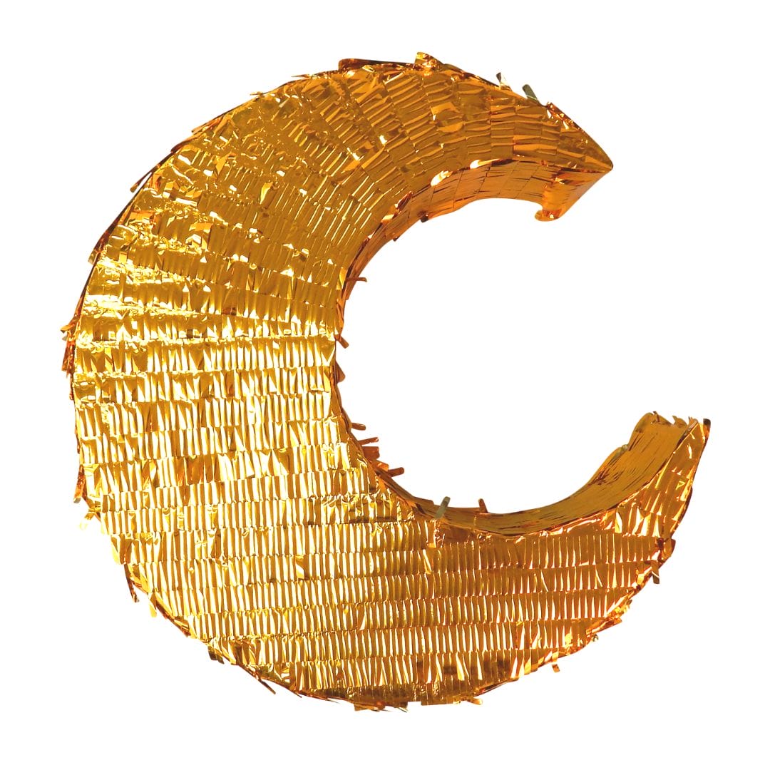 Moon Pinata - Gold - Peacock Supplies