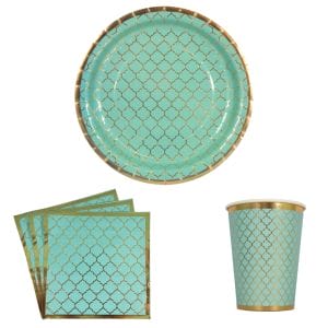 Moroccan Party Pack - Teal - Peacock Supplies