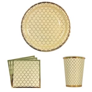 Moroccan Party Pack - Ivory - Peacock Supplies