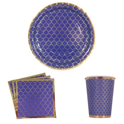 Moroccan Party Pack - Navy - Peacock Supplies