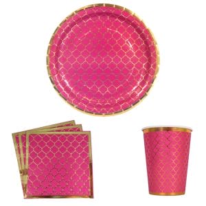Moroccan Party Pack - Plum - Peacock Supplies