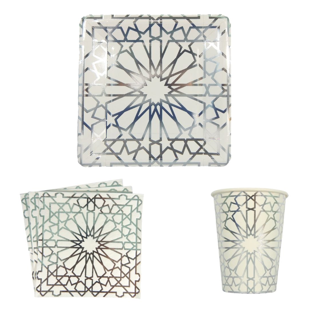 Geo Silver Party Pack