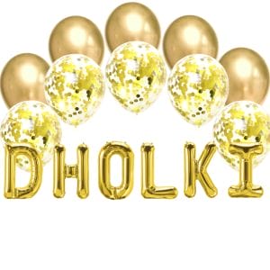 Balloon Bundle - Dholki - Gold - Peacock Supplies