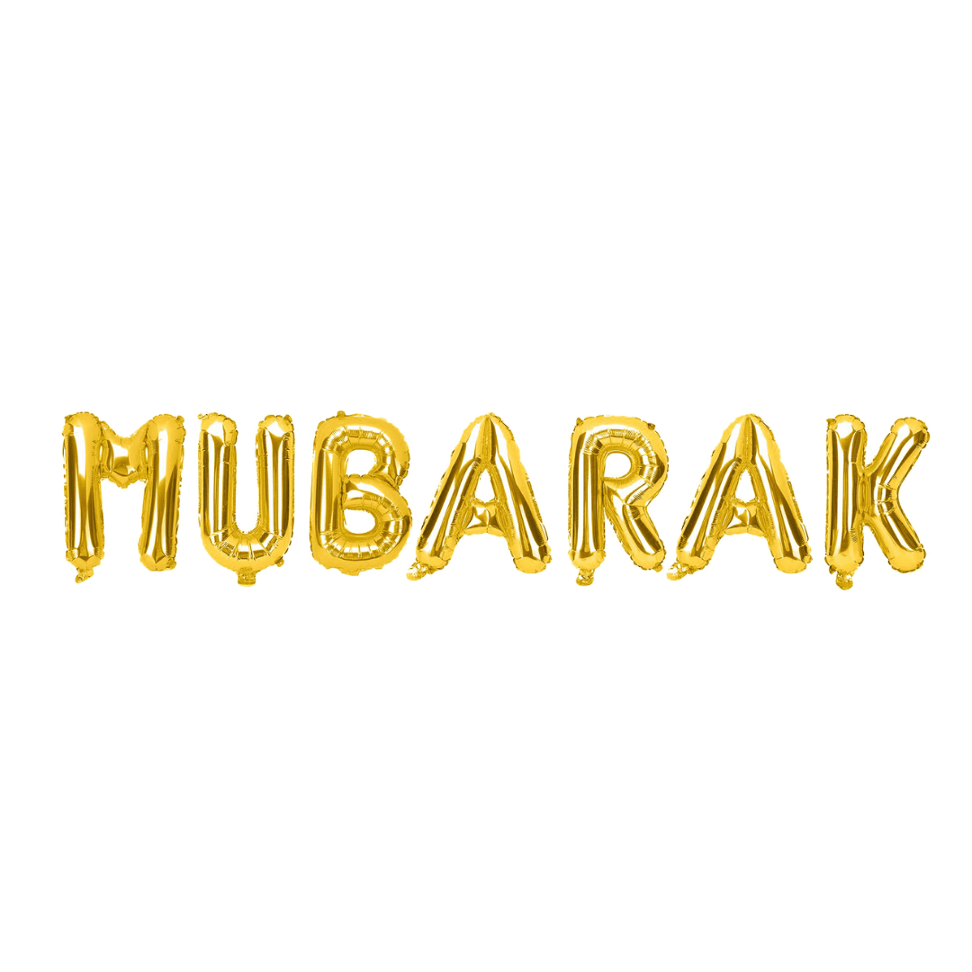 Mubarak Foil Balloons