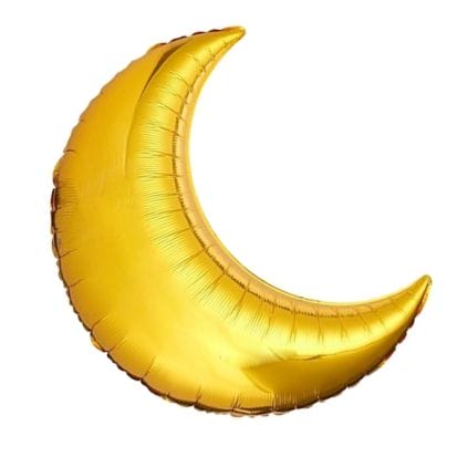 Moon Foil Balloon - Gold - Peacock Supplies