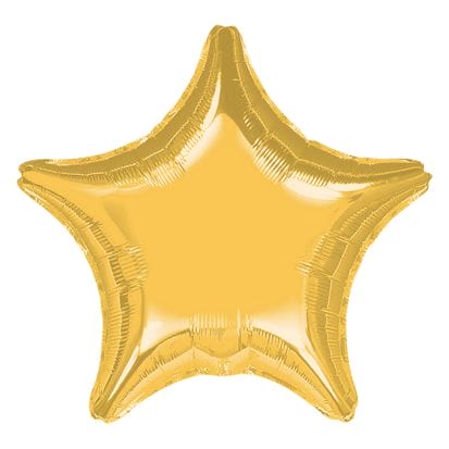 Star Foil Balloon - Gold - Peacock Supplies