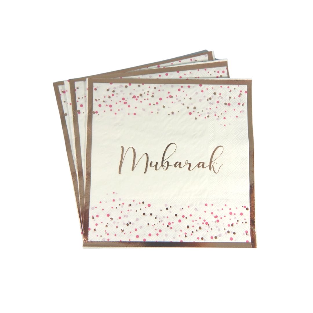 Mubarak Confetti Party Napkins – 20 pack