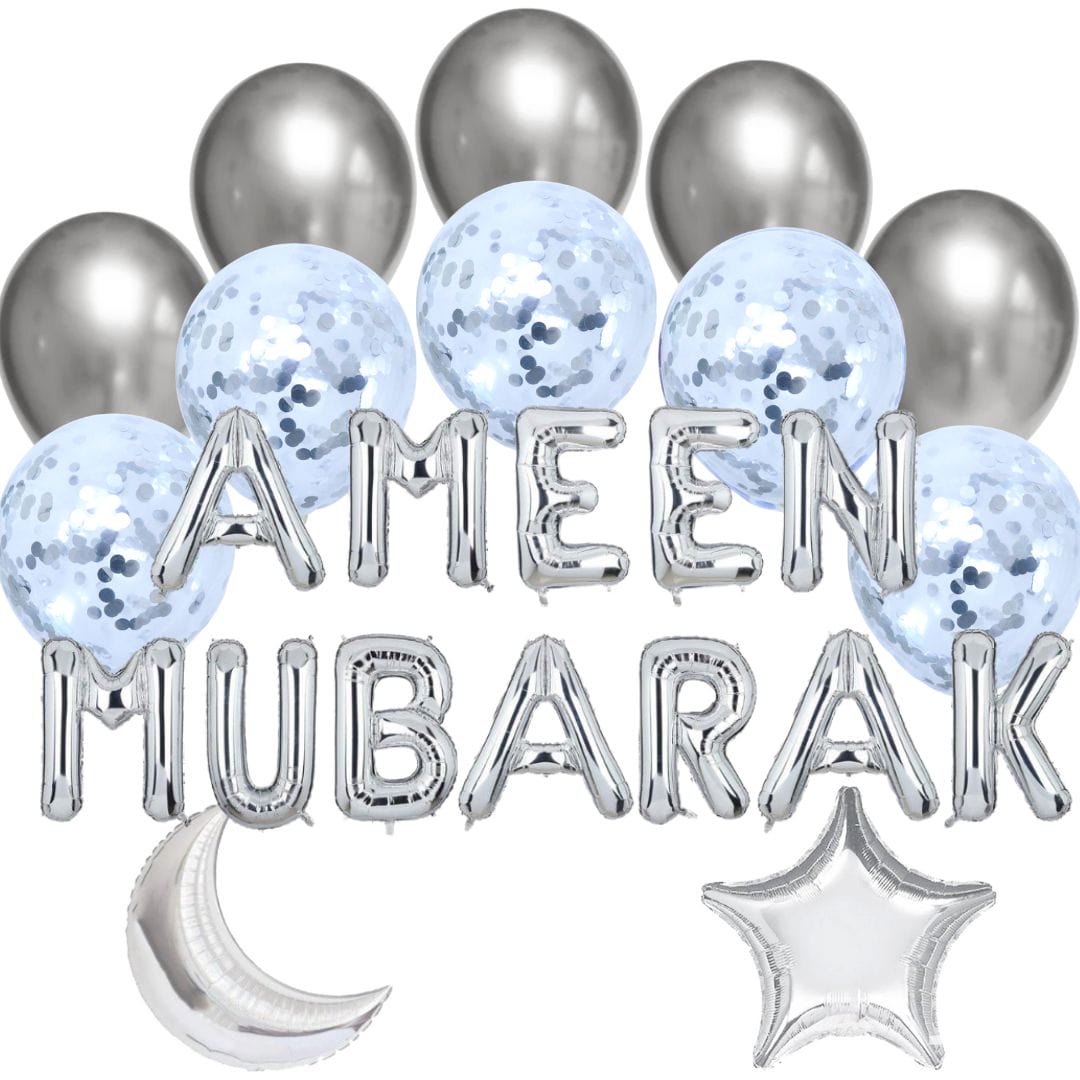 Balloon Bundle - Eid Mubarak - Gold & Purple - Peacock Supplies