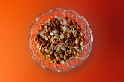 Bowl of Seeds And Peanuts