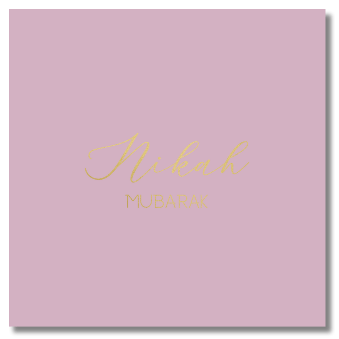Luxury Foiled Greeting Card - Nikah