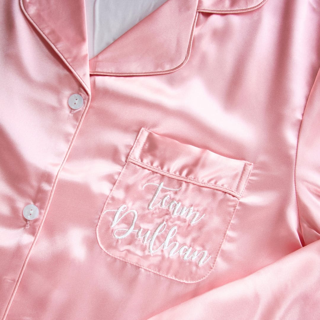 Team Dulhan Pyjamas – Pink & White