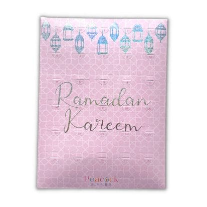 Ramadan Chocolate Countdown Calendar - Pink & Glitter