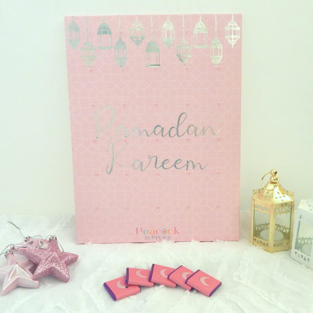 Ramadan Chocolate Countdown Calendar - Pink & Glitter