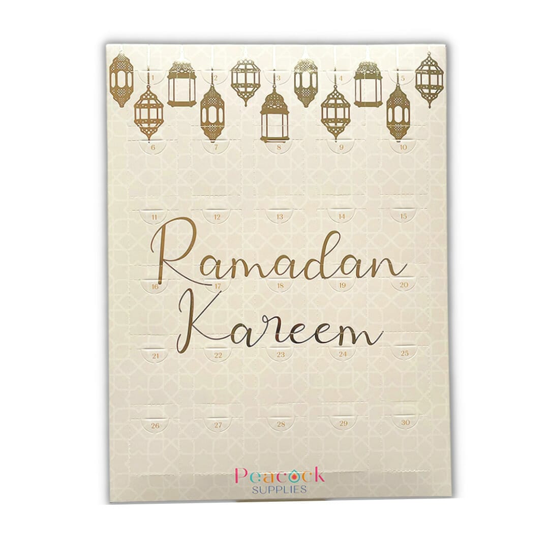 Ramadan Chocolate Countdown Calendar - Cream & Gold