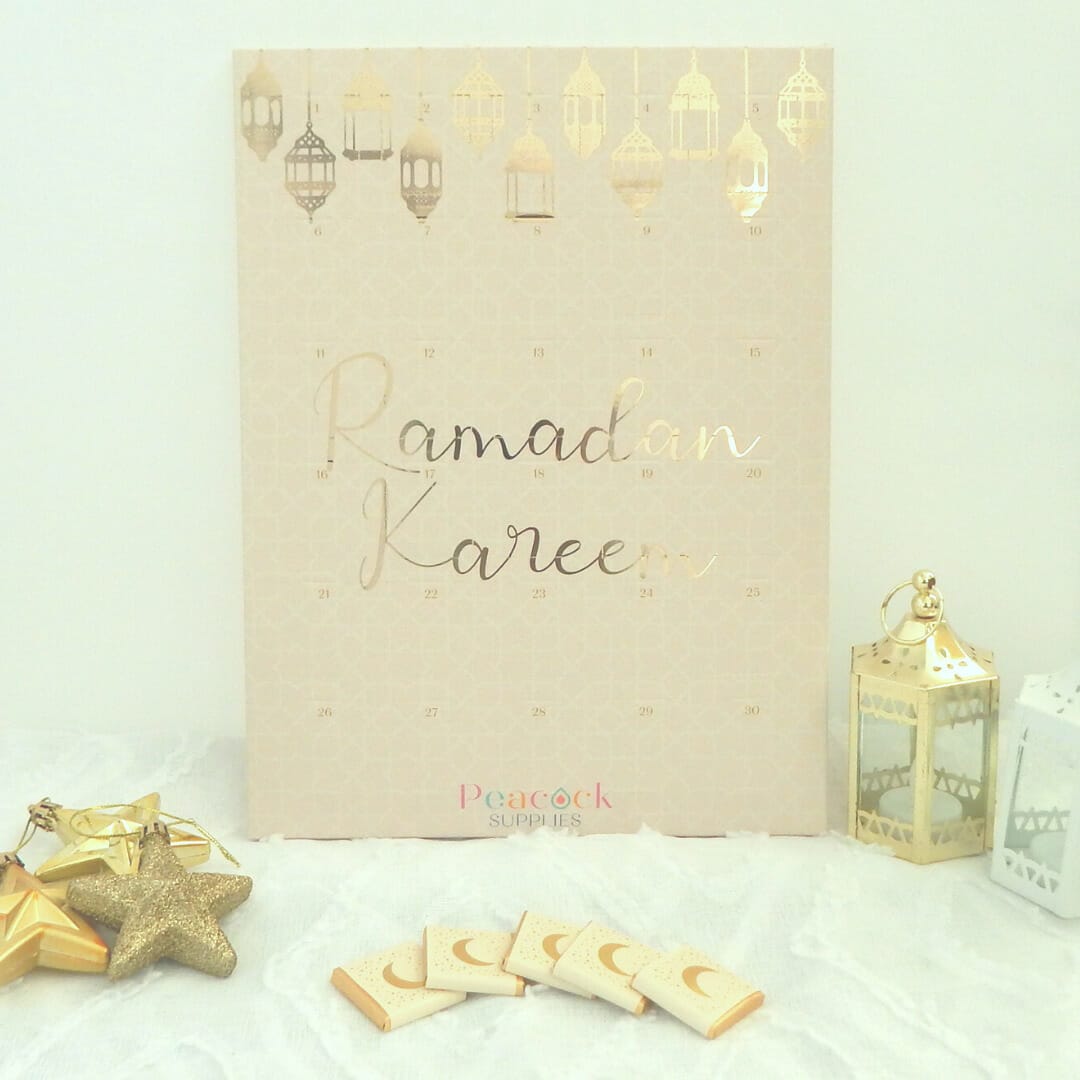 Ramadan Chocolate Countdown Calendar - Cream & Gold