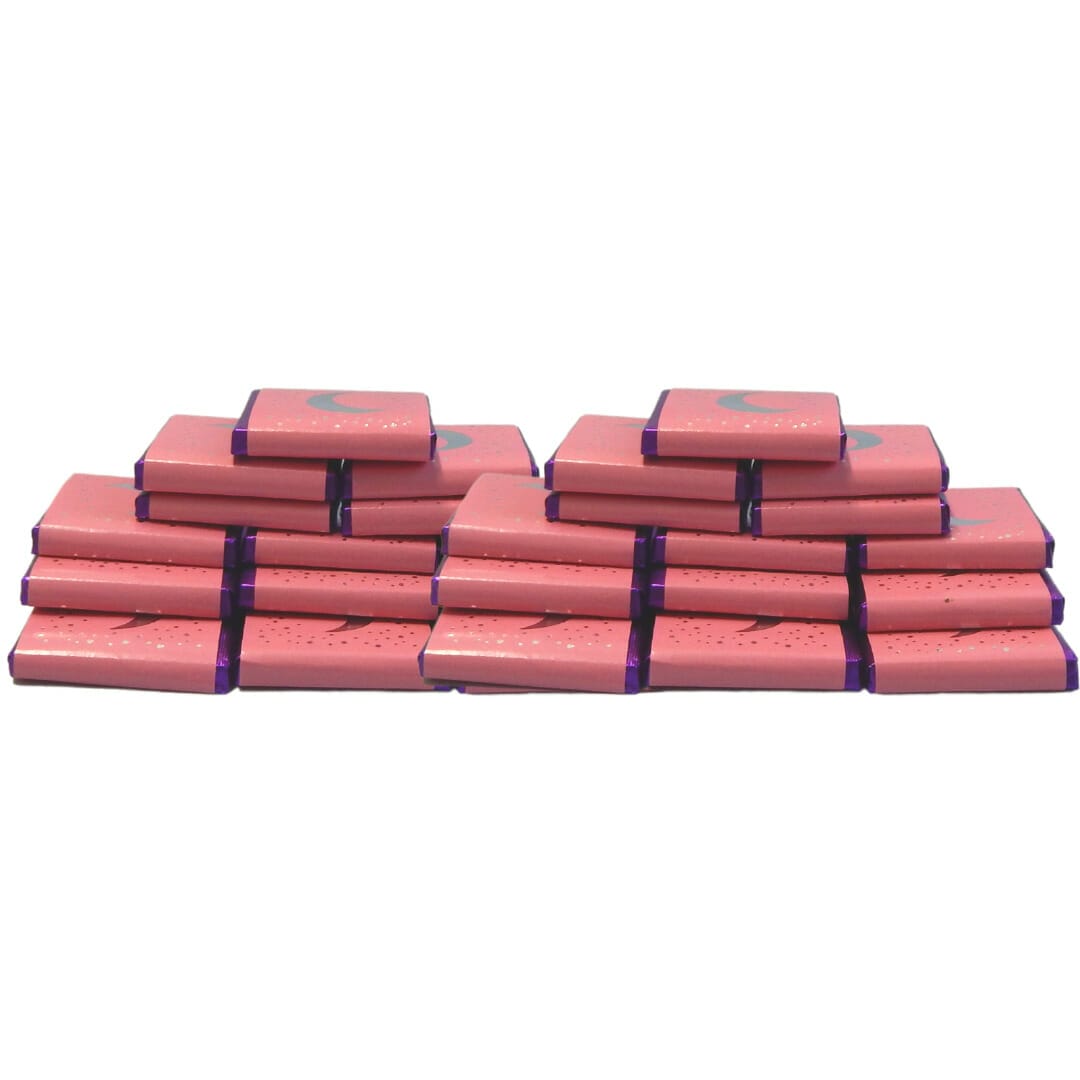Milk Chocolate Squares (30pk) - Pink