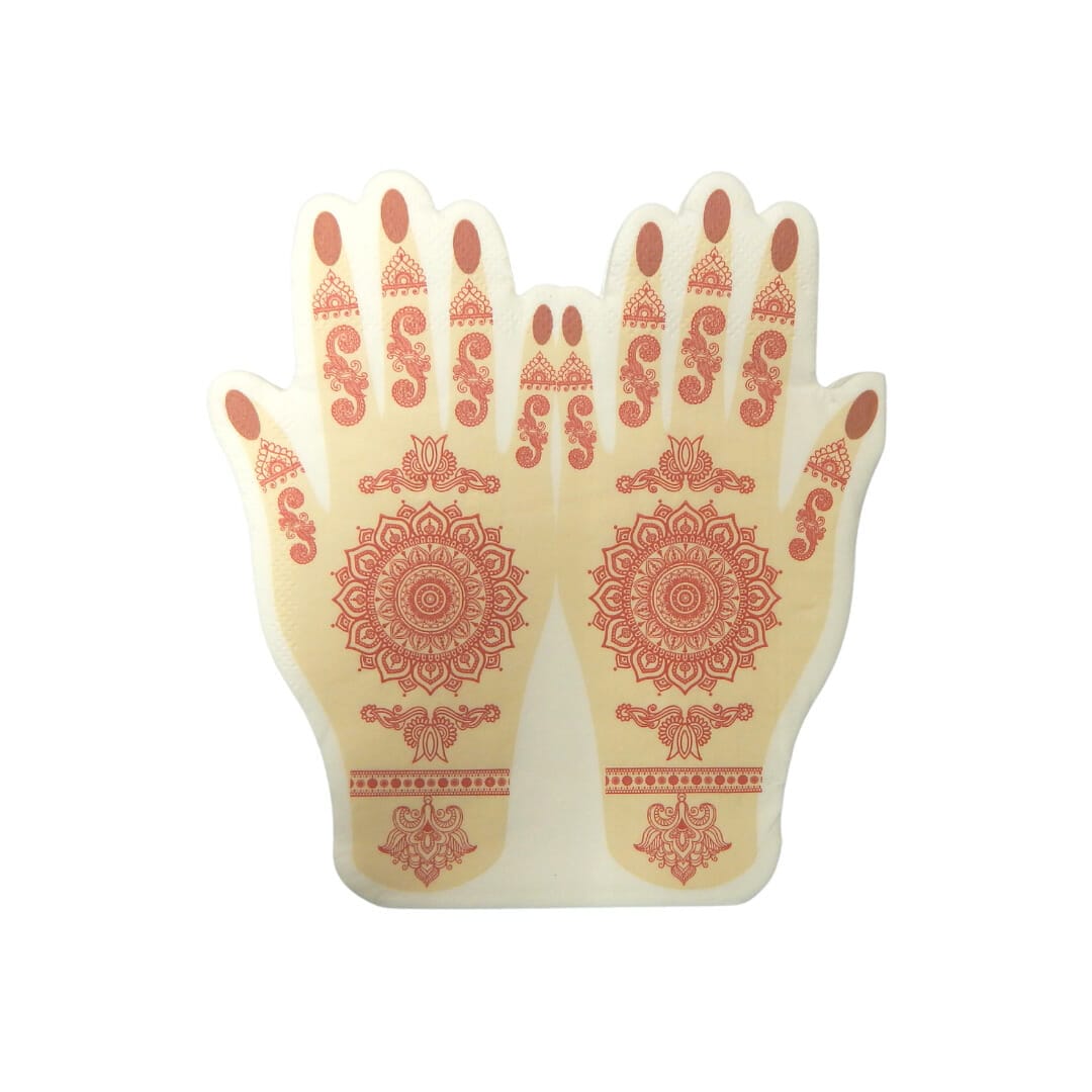 Henna Mehndi Hands Napkins (20pk)