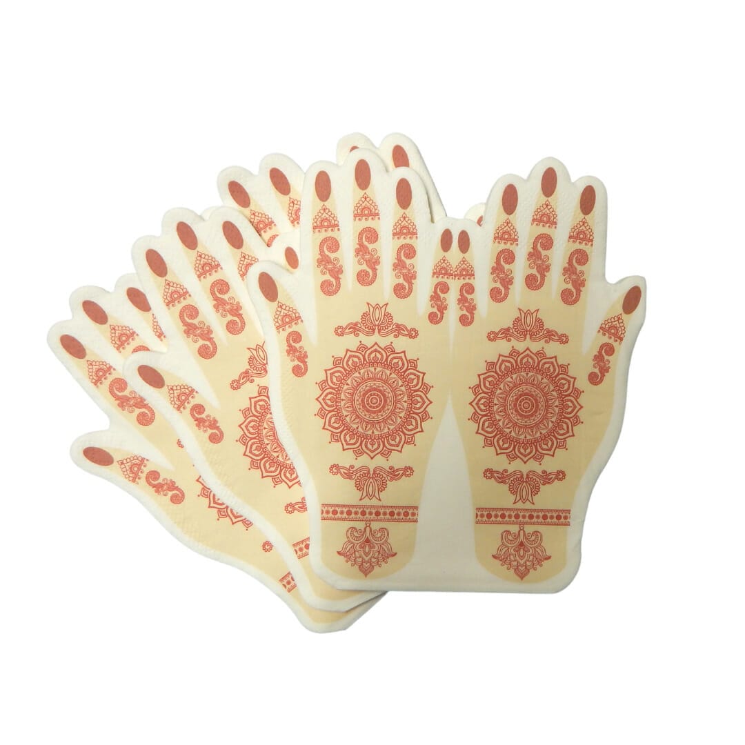 Henna Mehndi Hands Napkins (20pk)