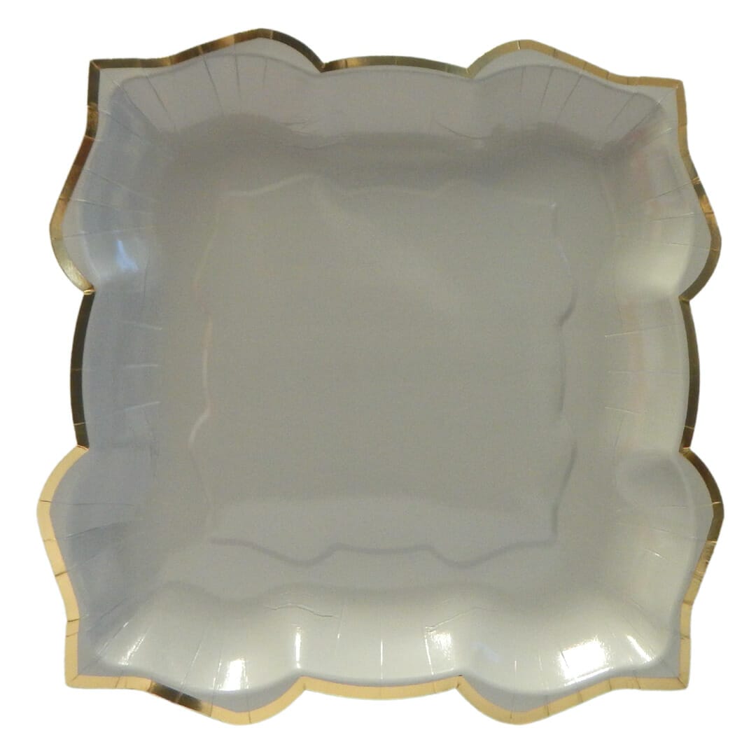 Lotus Large Party Plates (10pk) – Slate (Grey)