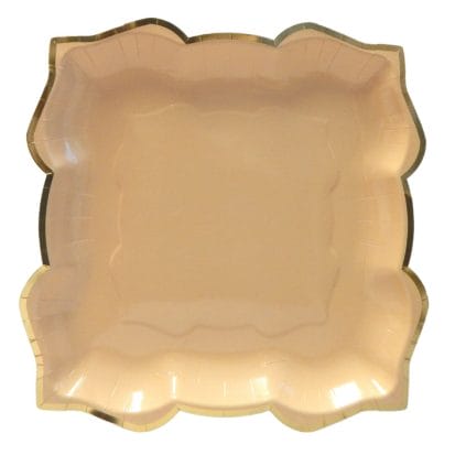 Lotus Large Party Plates (10pk) - Stone (Beige)